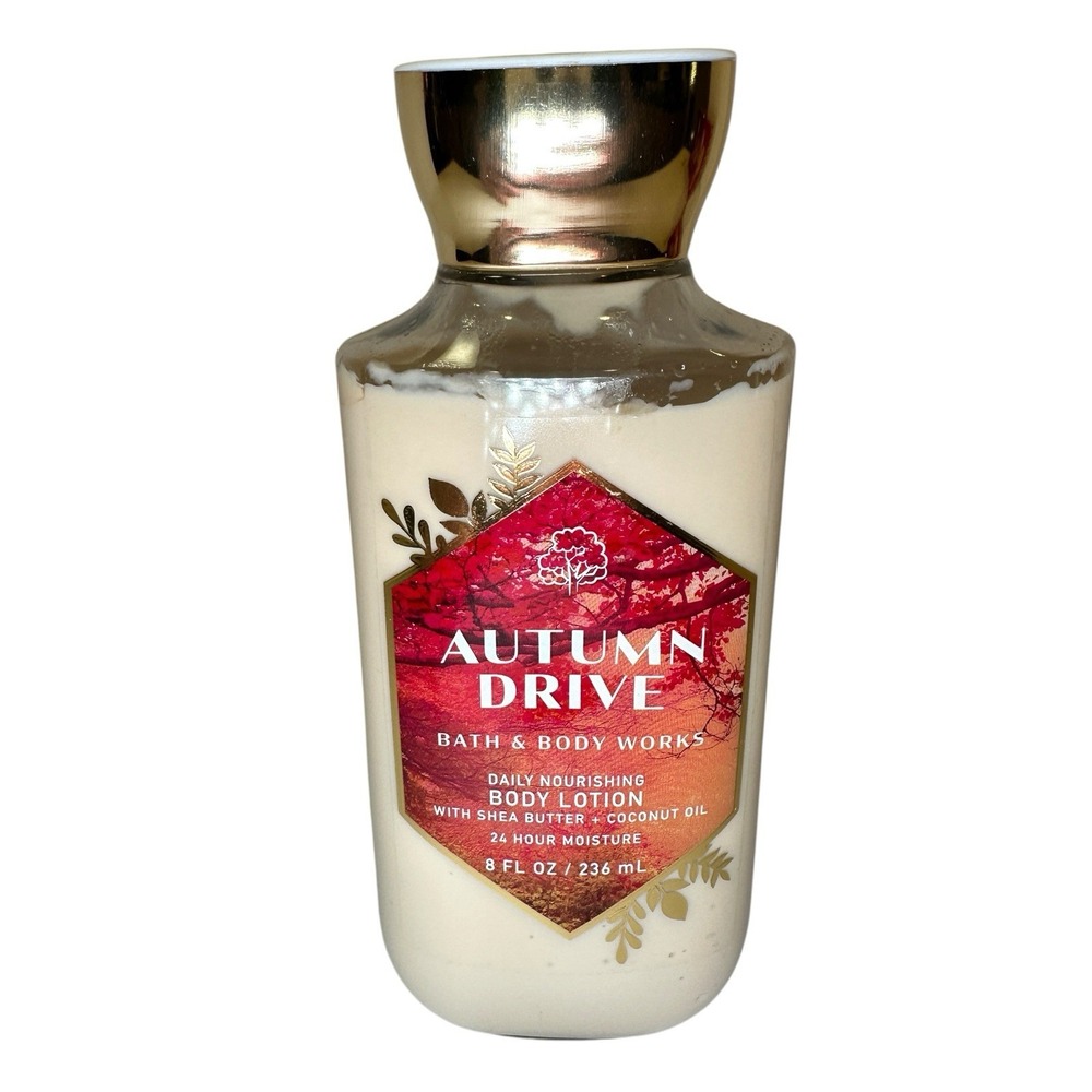 Bath & Body Works Autumn Drive Body Lotion 8 oz Fall Raspberry Amber NEW